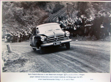 Borgward Isabella at Prebichi-Race Styria 1956 Factoryphoto (1413)